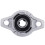 KFL000 Boring Indvendig 10 mm Flange Kuglemonterede Pudebloklejer 7