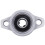 KFL000 Boring Indvendig 10 mm Flange Kuglemonterede Pudebloklejer 6