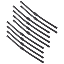 Lot de 10 tuyaux de carburant noirs pour tronçonneuses chinoises 4500, 5200, 45 cm³ et 52 cm³
