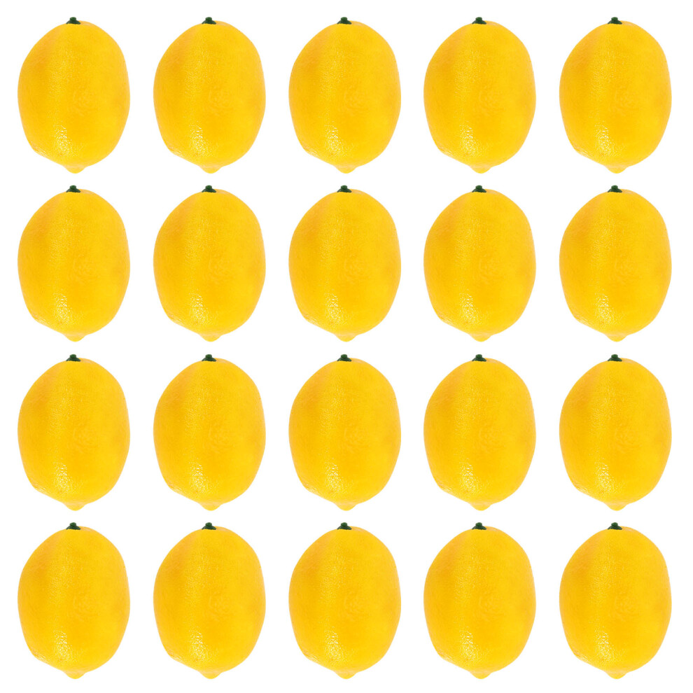 20 Pezzi Di Limoni Artificiali Gialli Lunghi 3 Pollici X Larghi 2 Pollici