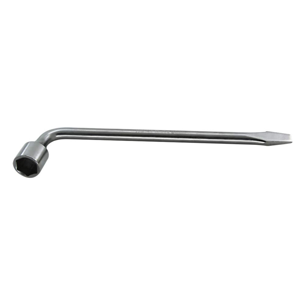 Car Spare Tire Lug Wrench For Jack L Type Hexagon 24Mm Slotted End Socket Repair Tool 477169084781