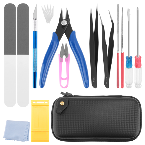15 PCS Model Tools Kit Modeler Basic Tools Hobby Building 1