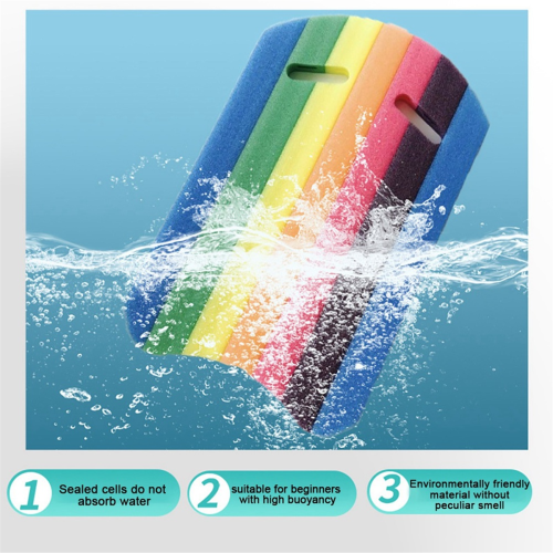 Kids Adults Rainbow Swimming Kickboard Foam Float Kick Board 2
