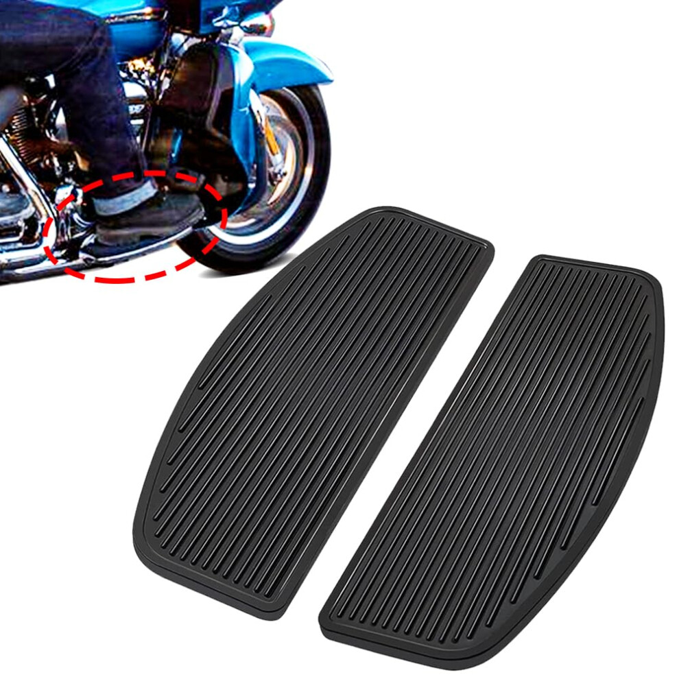Front Rubber Rider Insert Footboard Floorboard Foot Peg Footrest Pad Compatible With Harley Touring Softail Road King Electra Glide 1986 477169084880