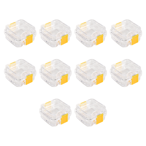 Cutie de proteză dentară din plastic cu 10 bucăți 2