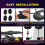 RGB LED Rock Lights Kit, 4 pods Underglow Multicolor Neon Light Pod with Bluetooth App Control 5