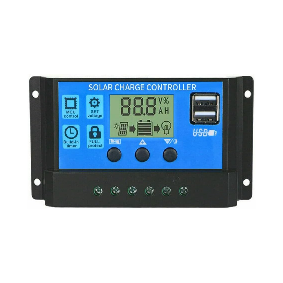 Regulador Inteligente De BateríA De Panel Solar De 100 A Con Puerto Usb Dual-image