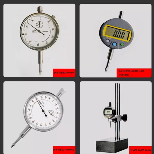 Set tijă extensie indicator cu cadran, 6 buc., filet M2.5 2