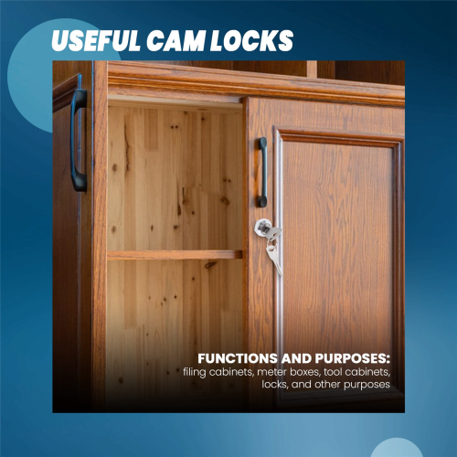 Useful Cam Locks for Lockers,Cabinet Mailbox,Drawers, Cupboards + keys 2