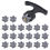 20Pcs Golf Shoe Spikes Replacements,Golf Shoe Cleats with Spanner 3
