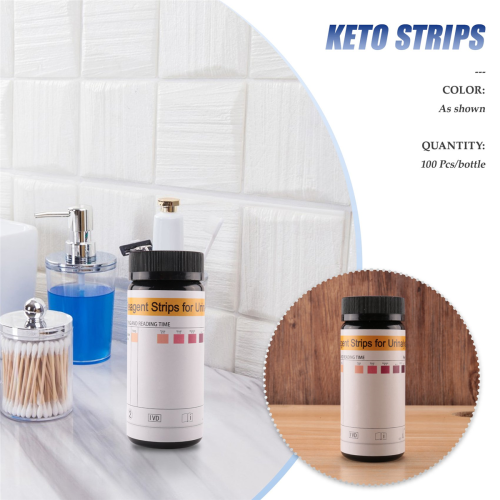 100Pcs/Bottle Ketone Strips Home Ketosis Urine Weight Lose Analysis 1