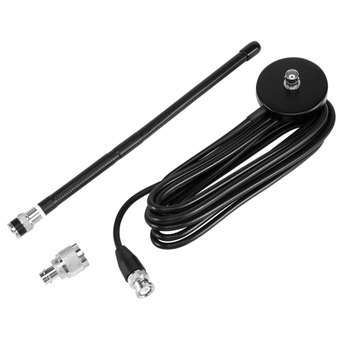 Antenna Scanner Professionale Con Base Magnetica 25-1200MHz BNC - 7dBi Cavo 3m