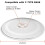 Universal Microwave Glass Turntable Plate, Round Replacement 24.5cm 2