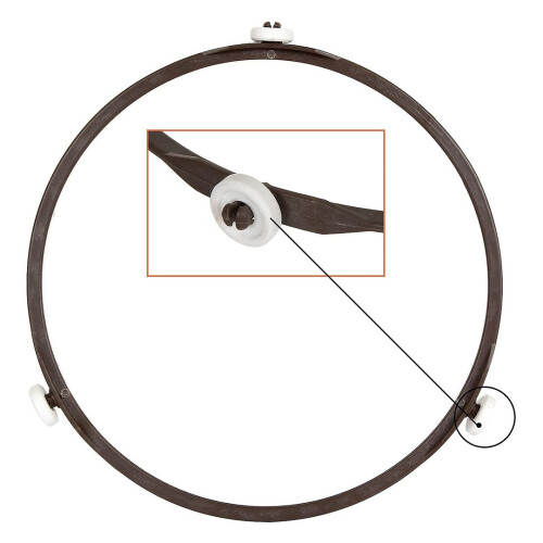 Universal Microwave Glass Turntable Plate, Round Replacement 24.5cm 2