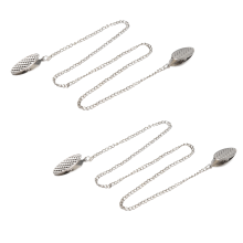2 stuks servetkettingclips voor senioren, oudere volwassenen en kinderen