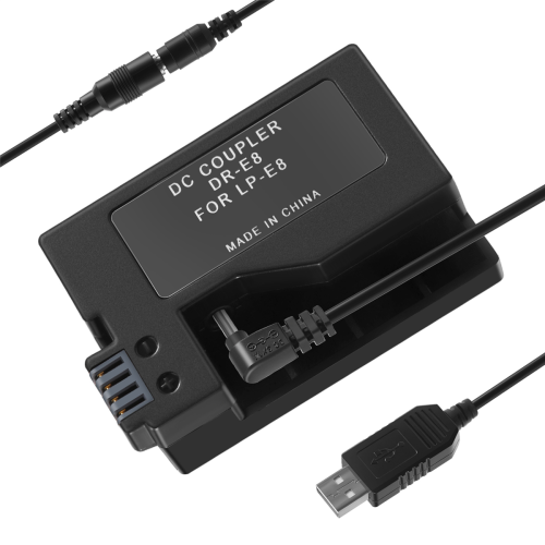 -E8 Dummy-batteri til 550D 600D 650D 700D DSLR-kameraer 1