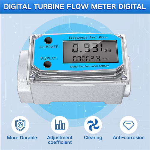 Digital turbine vandflowmåler digital LCD-skærm 1