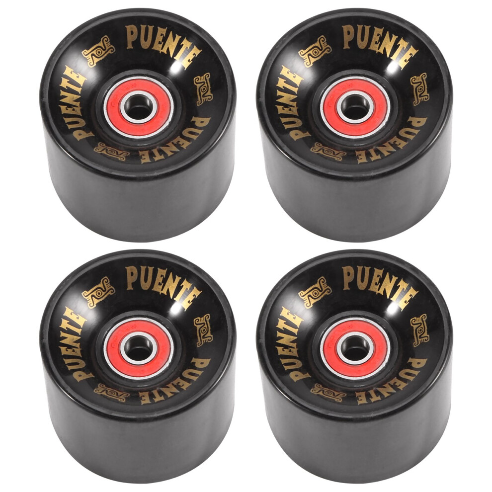 Puente 4 Pezzi/Set Di Ruote In Pu Per Skateboard Cruiser Con Cuscinetti ABEC-9