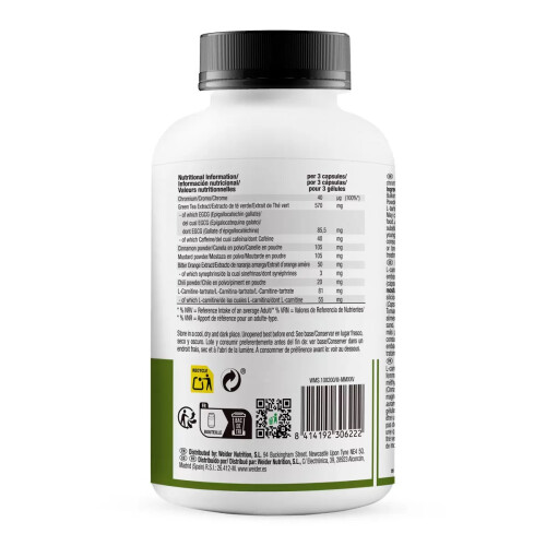 WEIDER Fat Burner Green Tea Extract – 300 Capsules 1