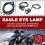 2 stk. LED Eagle Eye baklygte hvid lys 9W sort 4