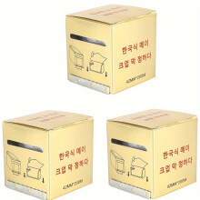 (3pcs) Clear Stretchy Tuffking Tattoo Barrier Film - Protective Wrap with Cutter, for Eyebrows & Lips, Essential for Permanent Makeup,