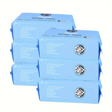 (6 Bag) Tattoo Wipe Paper, Dry Wipes Towel Tissue, Body Art Permanent Makeup Remove Tissue, Tattoo Supplies For Spa Beauty Salon And Home Use