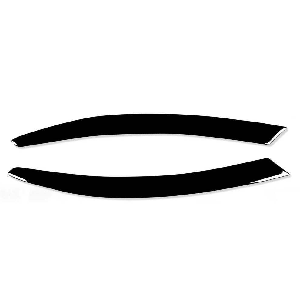Piano Car Front Headlight Eyelid Eyebrow Cover Trim Sticker Compatible With 20042009 A6 C6 4F Black 477169085818