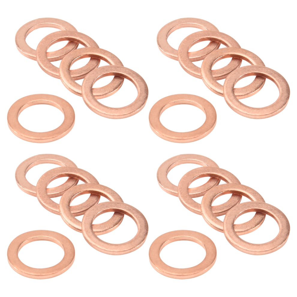 20pcs 12mm x 18mm x 1.5mm Copper Flat Washer Ring Sealing Fitting-image-OPC-PHZ6ZJR-NEW