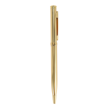 Metall-Kugelschreiber, drehbarer Kugelschreiber aus Edelstahl (Golden)