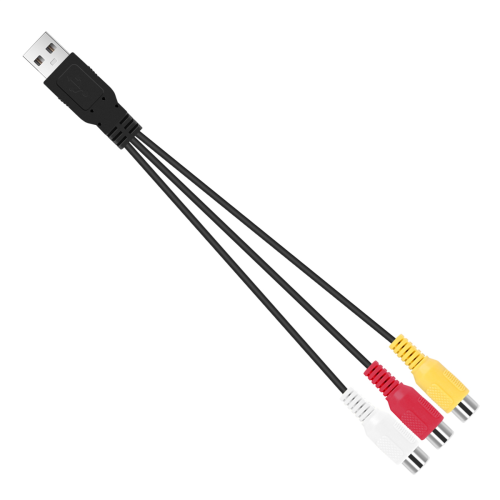 USB til 3RCA-kabel USB-hun til 3 RGB-video AV-kompositadapter 2