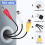 USB til 3RCA-kabel USB-hun til 3 RGB-video AV-kompositadapter 6