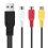 USB til 3RCA-kabel USB-hun til 3 RGB-video AV-kompositadapter 1