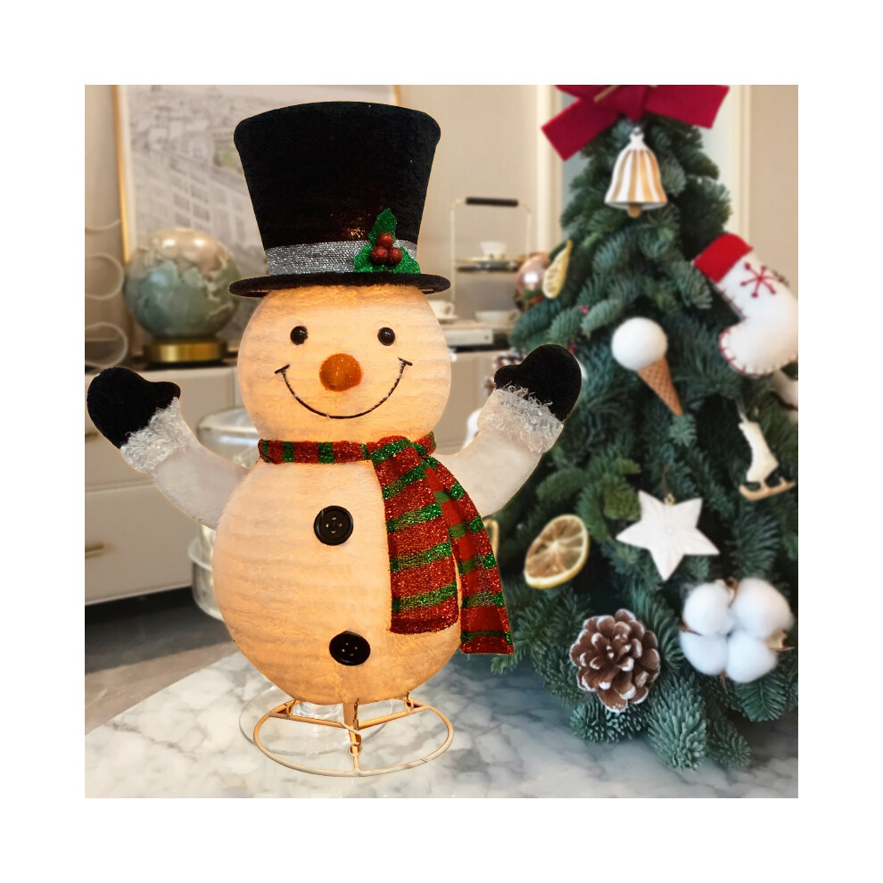 (?Snowman) Christmas Little Snowman Glowing Ornaments Window Scene Decoration Decoration Snowman Doll Festival Decoration Doll-image-OPC-PHZ727F-NEW