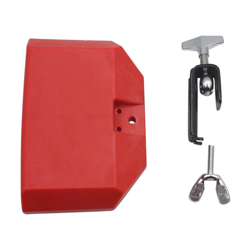 Bloco de percussão de 5 polegadas para instrumento de percussão latino (vermelho) 1