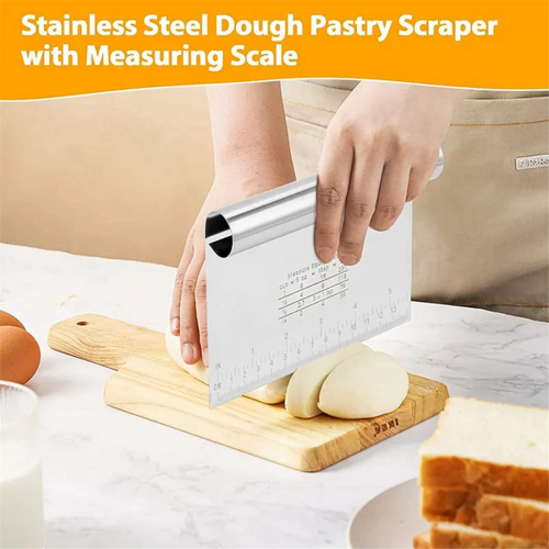 3 pezzi Raschietto per pasta, tagliapasta per torte e pizza 2