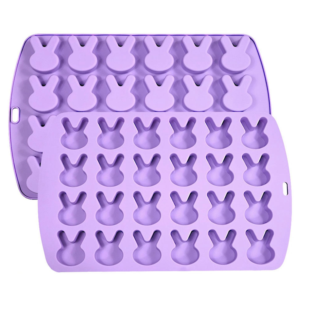Stampo In Silicone Per Cioccolato A Forma Di Coniglietto Pasquale, 24 Cavità