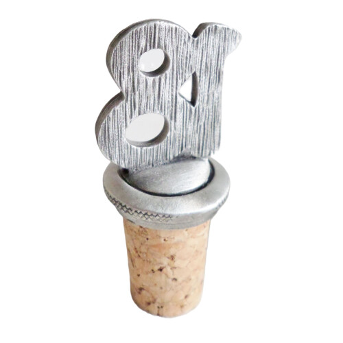 (Add a Gift Pouch) 18th Birthday Pewter Bottle Stopper 2