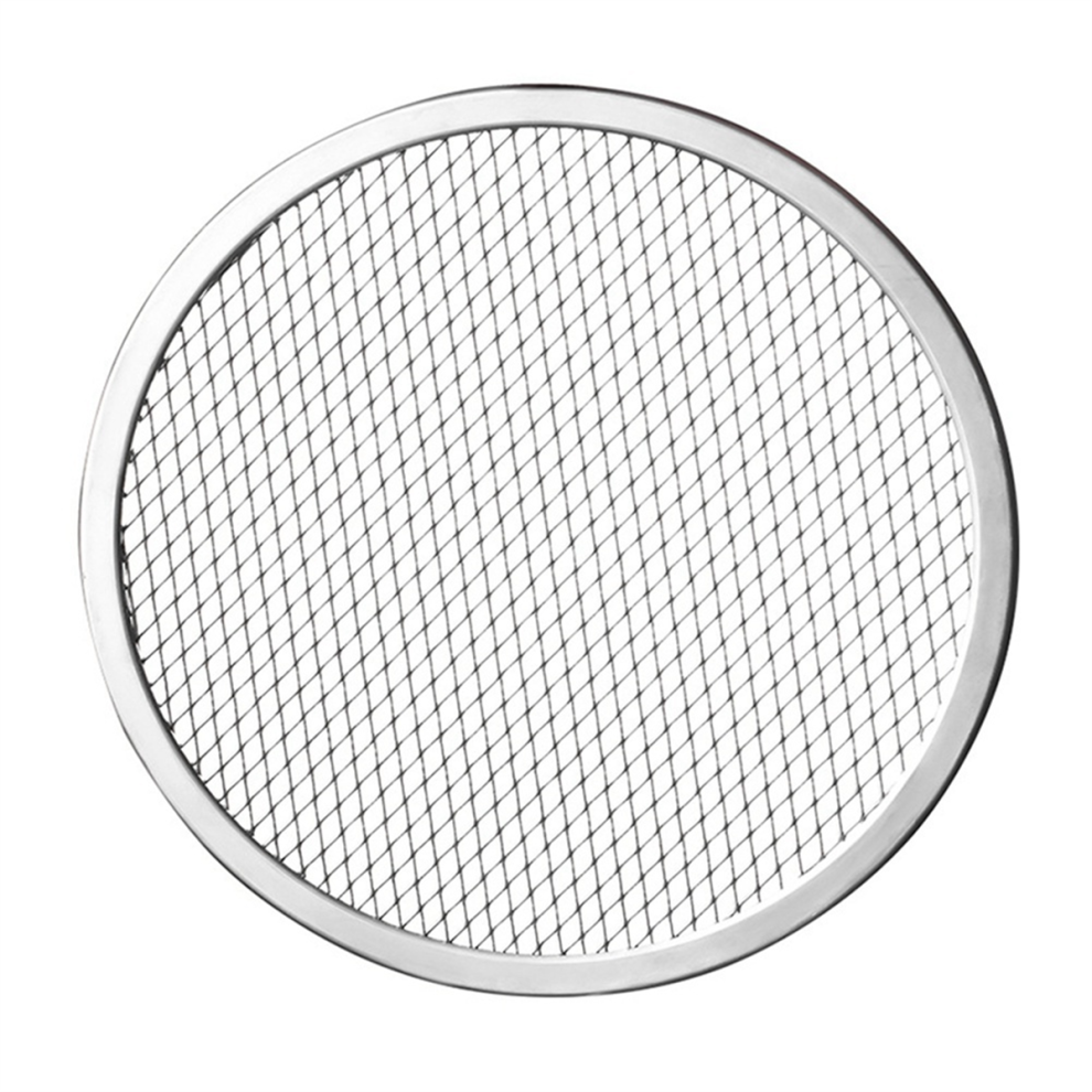 9 Inch Aluminium Pizzabakscherm Met Naadloze Rand-image