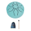 6 note 3 pollici Chakra Tank Drum Percussion Mallets imbottiti blu lago 1