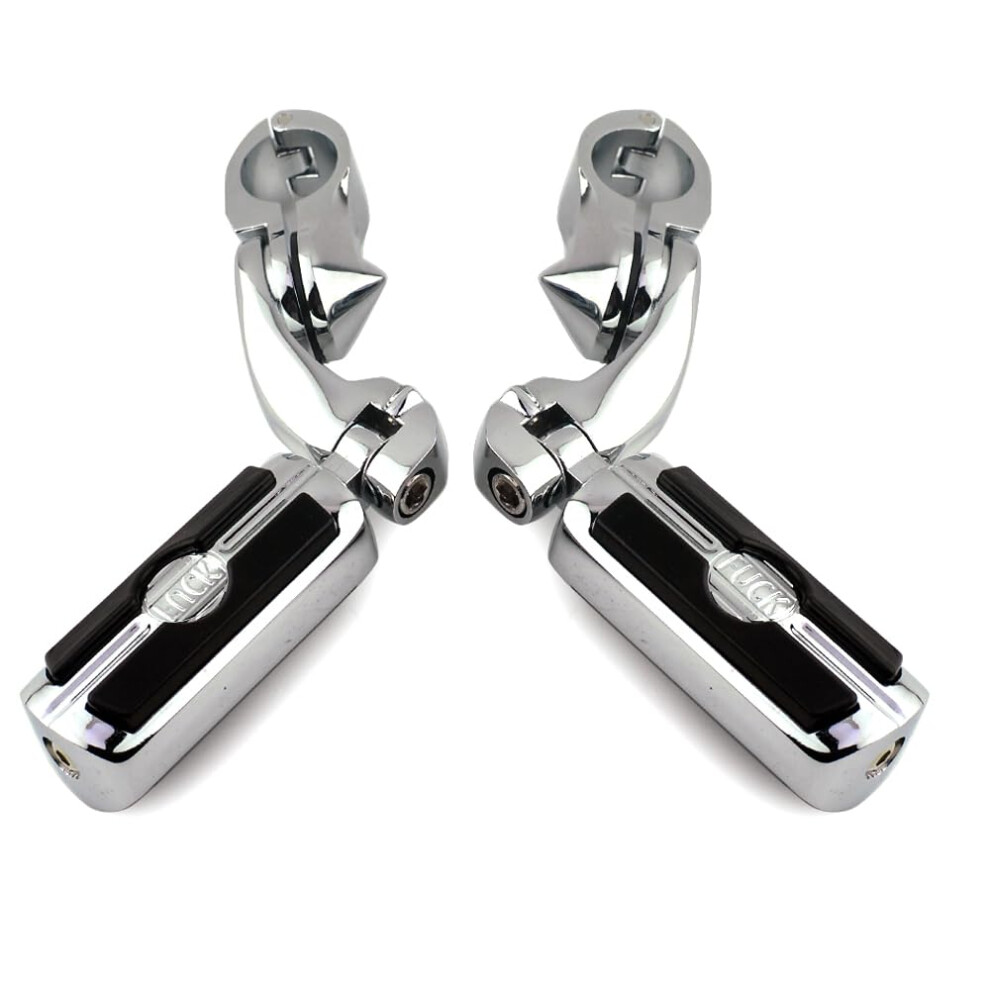 1.25' Highway Footpegs Adjustable Highway Pegs Mounts For Harley Touring Street Glide 477169086143