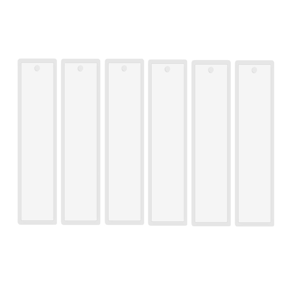 Stampo Trasparente Per Segnalibri In Silicone Rettangolare Da 6 Pezzi Da 5,7 Pollici
