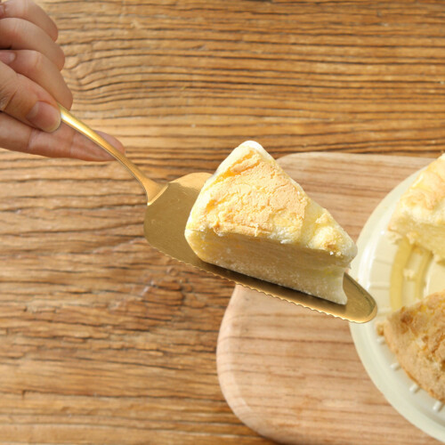 Golden Cake Pie Server, Wedding Cake Knife and Server Set,2 Pieces 2