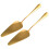 Golden Cake Pie Server, Wedding Cake Knife and Server Set,2 Pieces 1