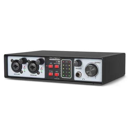 Επαγγελματική κάρτα ήχου USB 2 σε 2 εξόδων 36bit 384kHz με θύρα ήχου 2