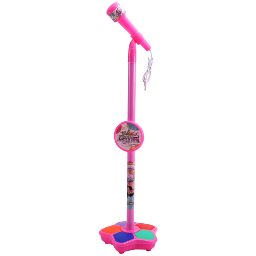 Kindermicrofoon met lichtstatief, roze 1