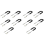 10 pezzi Ricevitore audio Bluetooth Dongle USB a jack da 3,5 mm 1