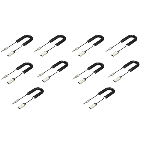 10 pezzi Ricevitore audio Bluetooth Dongle USB a jack da 3,5 mm