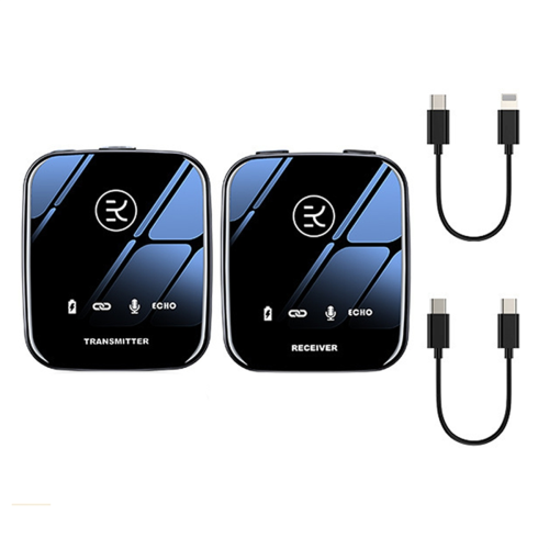 Lavalier Microphone 2.4G Dual Transmitter for Mobile Phones Cameras