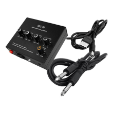 Vyvážený dynamický mikrofónový hudobný audio zosilňovač s 6,5 mm káblom