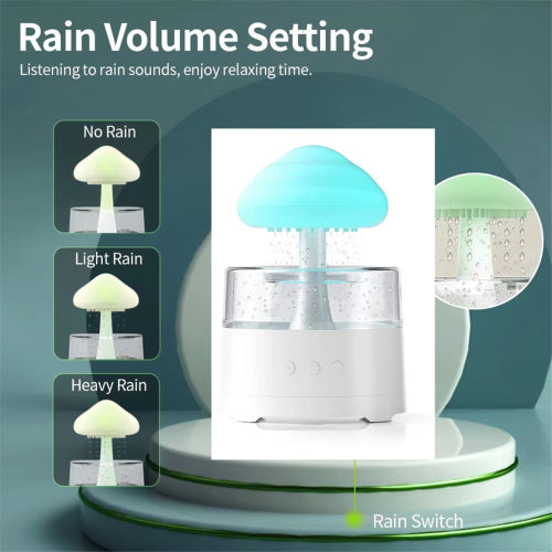 Rain Cloud Humidifier, Mushroom Humidifier,Rain Cloud Diffuser, 2